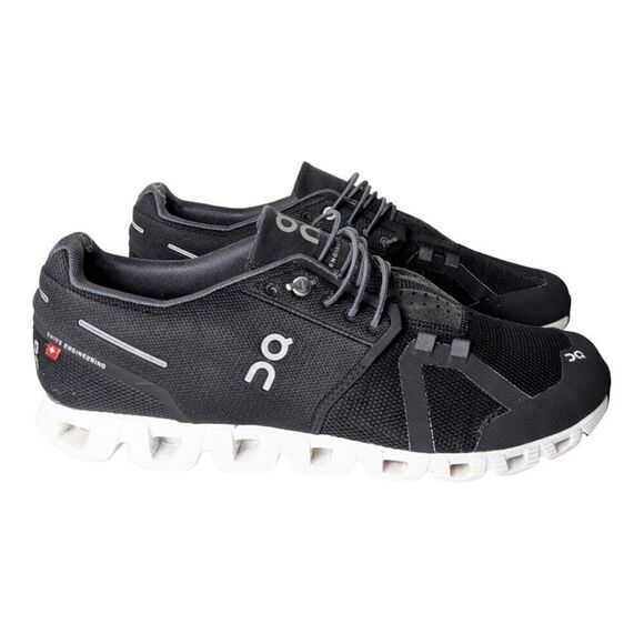 ON RUNNING Cloud 2.0 'Black White' Running Shoes Size 10 - Picture 3 of 14